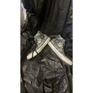 Converse Chuck Taylor High Top Butterfly Camo Black White Sz 8